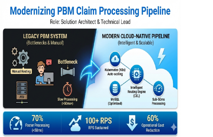 AI-Optimized PBM Claim Processing Pipeline — overview visual