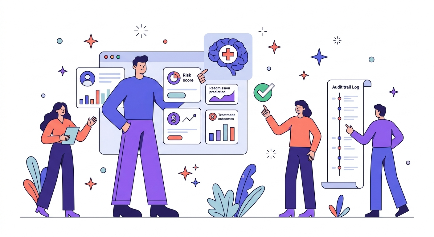 AI & Predictive Analytics for Healthcare illustration