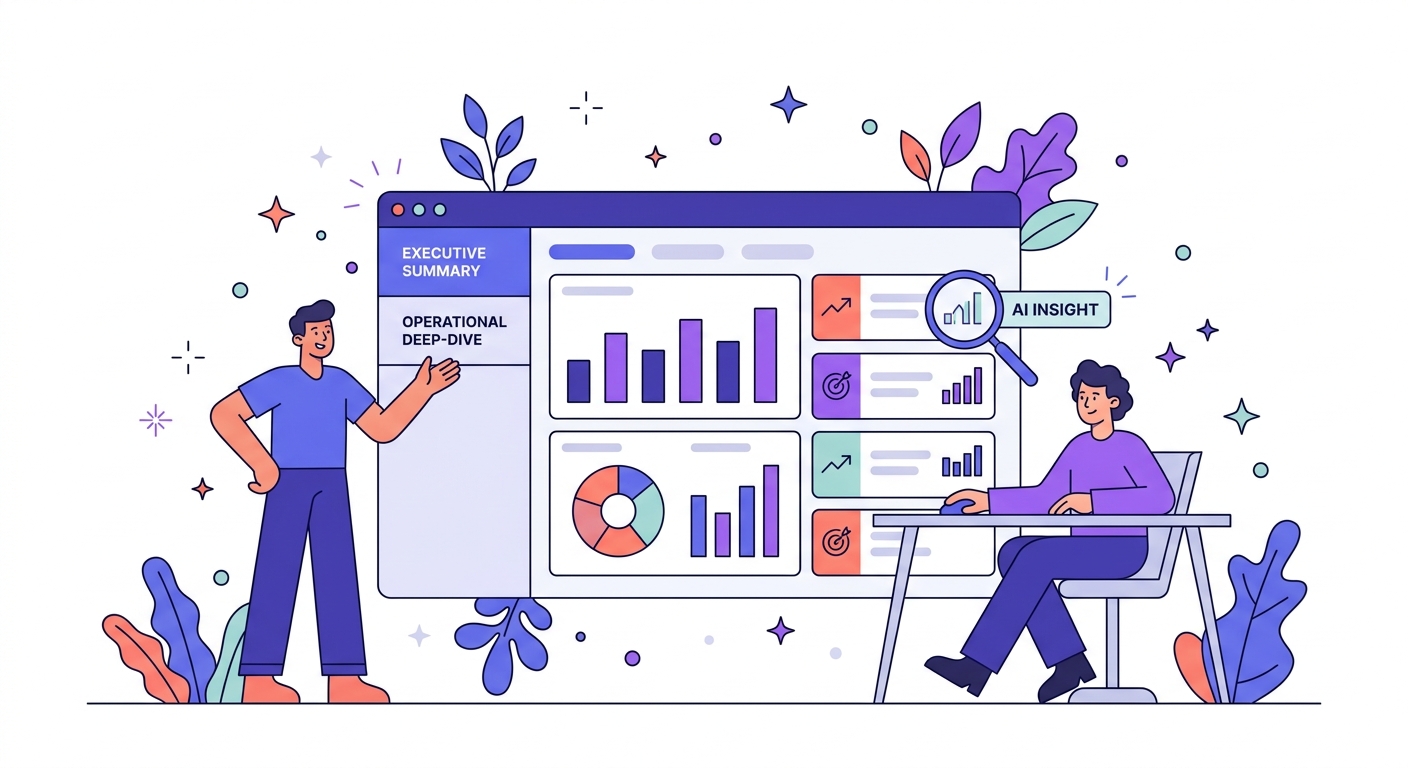 Business Intelligence Dashboards illustration