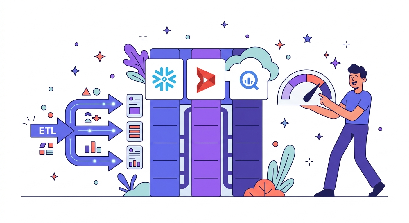 Cloud-Based Data Warehousing illustration