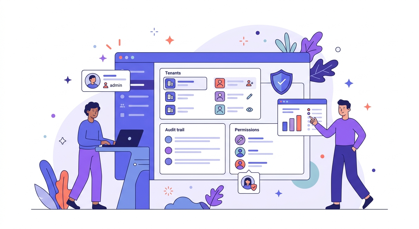 Enterprise Software Solutions illustration