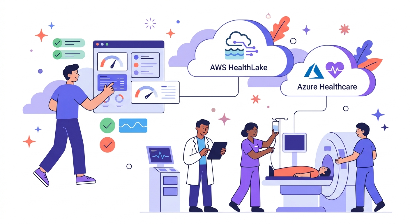 HIPAA-Compliant Cloud Infrastructure illustration