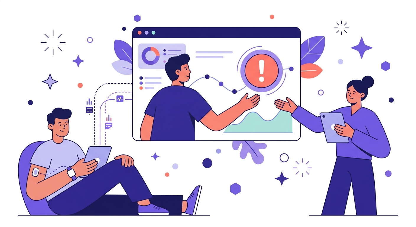 IoT & Wearable Health Tech Integration illustration