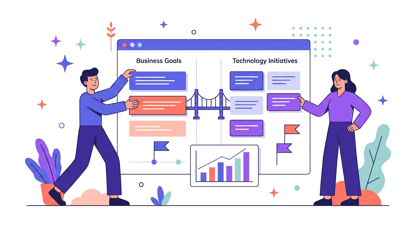 IT Strategy & Technology Roadmap illustration