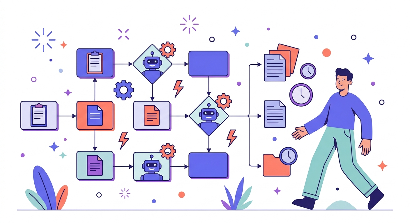 Process Automation & Intelligent Workflows illustration