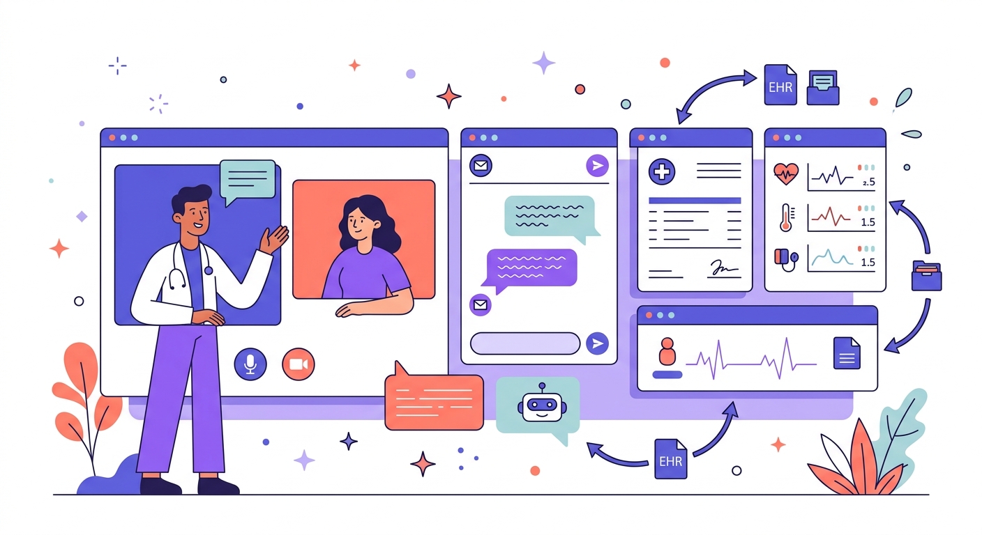 Telemedicine Platform Development illustration